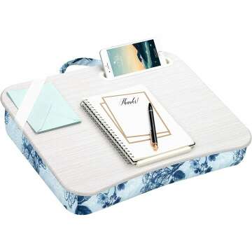 LapGear Blue Blossoms Lap Desk for 15.6" Laptops