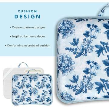 LapGear Blue Blossoms Lap Desk for 15.6" Laptops