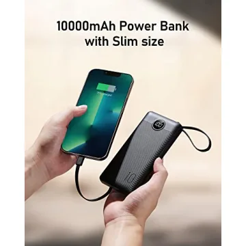 VEEKTOMX 10000mAh Portable Charger for iPhone & Android