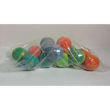 Sky Bounce® Balls Rainbow Color Rubber Handball for Recreational Handball (Hand Ball), Stickball, Racquetball, Catch, Fetch, and Many More Games 2 1/4" Diameter Premium Hollow Rubber (Pack of 12)