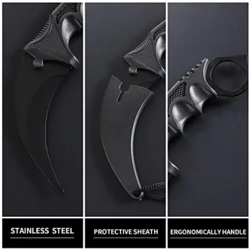 Milaloko Karambit Knife Set - Tactical, Stylish & Functional