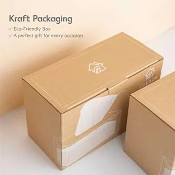 LifeLAZA Minimalist Tissue Box Cover Holder, Modern Transparent Rectangular Bamboo Facial Tissues Dispenser for Bathroom, Bedroom, Living Room