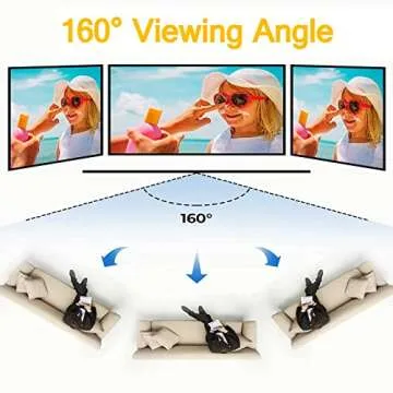 GYUEM 120 Inch Projector Screen - Outdoor Indoor HD