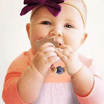 Eco-Friendly Wooden Hedgehog Teether for Infants