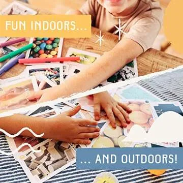 Find and Seek Scavenger Hunt Game Kids Ages 4-8 from Magma Games - Outdoor Activities for Kids Ages 4-8 - Card Based Camping Games - Charades for Kids Activities for Kids - Nature Seek & Find It Game