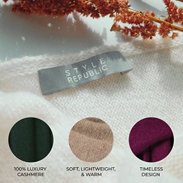 Style Republic Women's Cashmere Chunky Knit Scarf in Rose