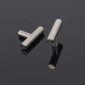 Probrico Stainless Steel Modern Cabinet Drawer Handle Pulls Kitchen Cupboard T Bar Knobs and Pull Handles Brushed Nickel - Single Hole - 15Pack