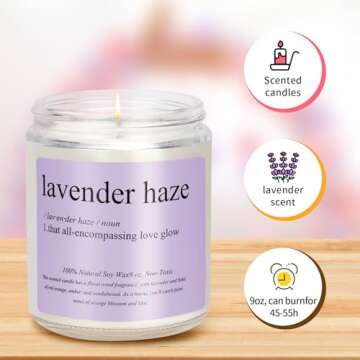 Lavender Scent Candle - Birthday & Party Decor