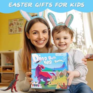 Bath Bombs with Dinosaur Toys - Perfect Easter Gift Set