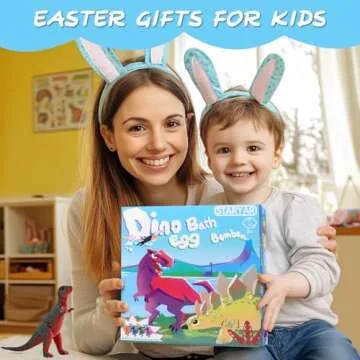 Bath Bombs with Dinosaur Toys - Perfect Easter Gift Set