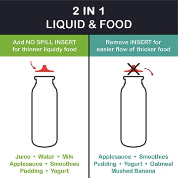 Aqua 16 oz Squeasy Snacker Silicone Food Pouch