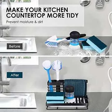 Roleader Kitchen Sink Adjustable Organizer Countertop