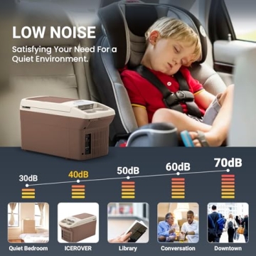 ICEROVER 12V Car Refrigerator Cooler 6 Quart Ready For Adventures