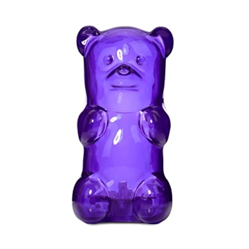 Gummygoods Squeezable Gummy Bear Night Light - Rechargeable, Portable, Squishy Lamp, 60-Min Sleep Ti...