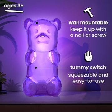 Gummygoods Squeezable Gummy Bear Night Light