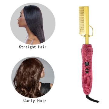 HuaXiu Bling Electric Hot Comb for Chic Hair Styling