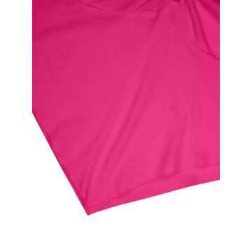 Avanova Women's Long Sleeve Knit Ribbed Crop Top Hot Pink