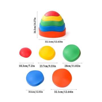 CielSky 5Pcs Stepping Stones for Kids - Balance Fun