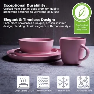 MÜLLERHEIM 16-Piece Contemporary Dinnerware Set for 4