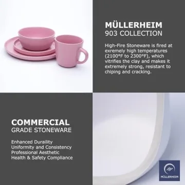 MÜLLERHEIM 16-Piece Contemporary Dinnerware Set for 4