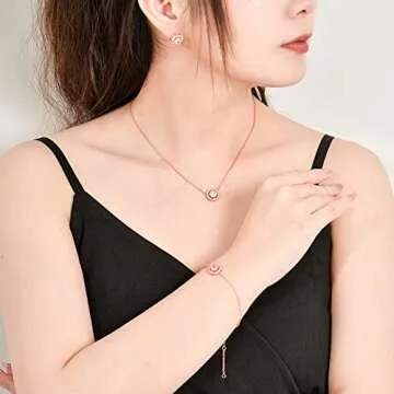 Elegant TENGTENGFIT Gold Jewelry Set for Every Occasion