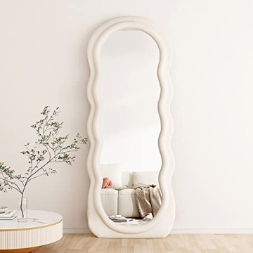Otlsh Wavy Floor Mirror - Stylish Full Length Design