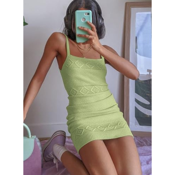 Lesore Women's Spring Mini Dress in Light Green - Chic Style