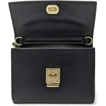Arden Cove RFID-Blocking Passport Wallet in Black Gold