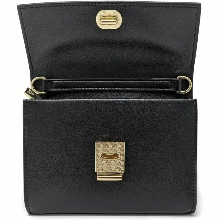 Arden Cove RFID-Blocking Passport Wallet in Black Gold