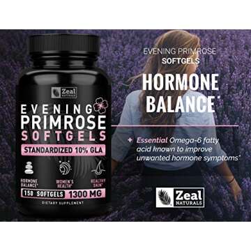 Evening Primrose Oil Capsules for Women – 1300mg GLA Boost