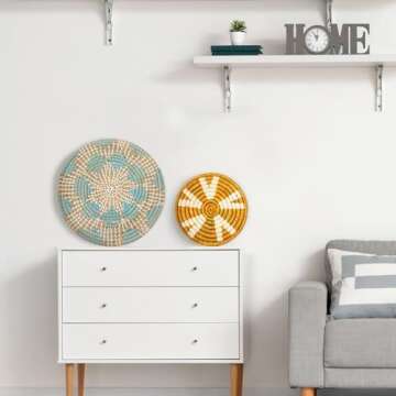 Stylish 11 Pcs Boho Wall Basket Set - Multi Sizes for Home