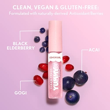 COVERGIRL Vegan Lip Gloss with Delicious Natural Scents