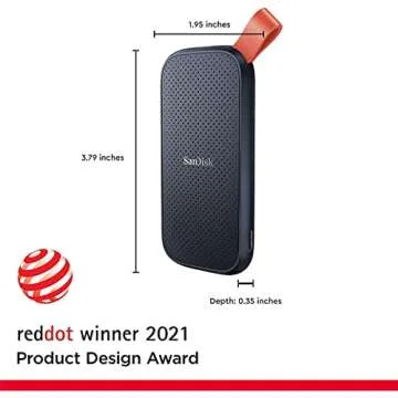 SanDisk 1TB Portable SSD - Fast, Durable Storage