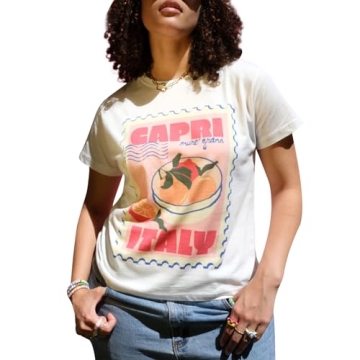 Women Y2k Graphic Baby Tee Vintage Short Sleeve T-Shirt Casual Aesthetic Crop Top E Girls Going Top ...