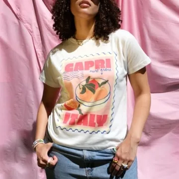 Women Y2k Graphic Baby Tee Cute Vintage Crop Top