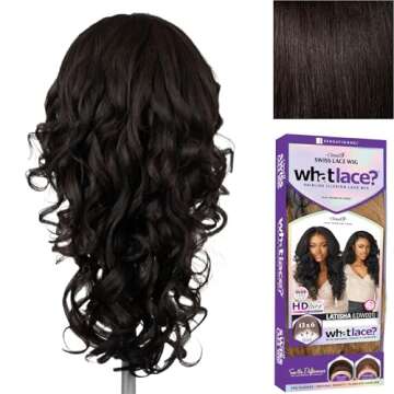 Sensationnel What lace 13x6 Wigs - latisha lacefrontal hand tied glueless synthetic with natural den...