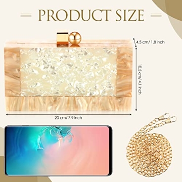 Elegant Acrylic Clutch Purse for Weddings and Parties