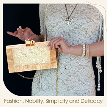 Elegant Acrylic Clutch Purse for Weddings and Parties