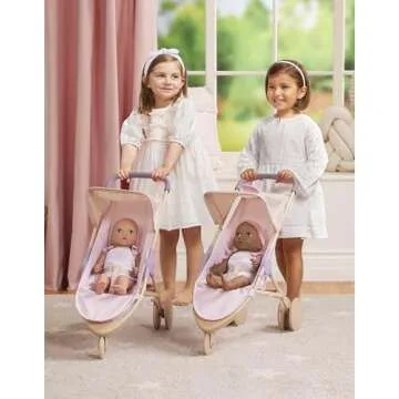 LullaBaby 14-inch Realistic Baby Doll Diaper & Care Accessories Bundle Brown Eyes & Soft Body Preten...