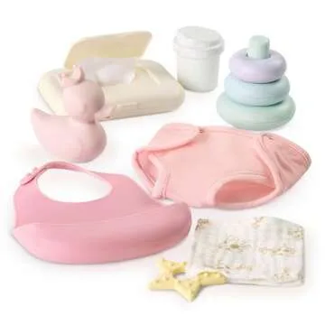 LullaBaby 14-inch Realistic Baby Doll Diaper & Care Accessories Bundle Brown Eyes & Soft Body Pretend Play Toys Baby Doll & Jogging Stroller Set Kids Ages 2 Years Old & Up