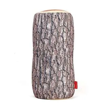 Kikkerland Tree Log Micro Bead Cushion Pillow for All