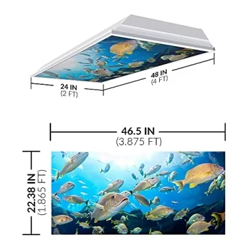 OCTO LIGHTS Fluorescent Light Covers - Reduce Glare & Enhance Style