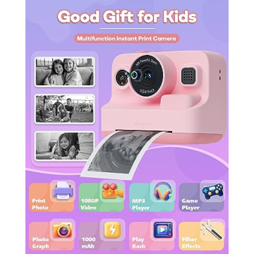 Dylanto Kids Instant Camera with Photo Printer