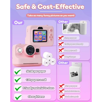 Dylanto Kids Instant Camera with Photo Printer