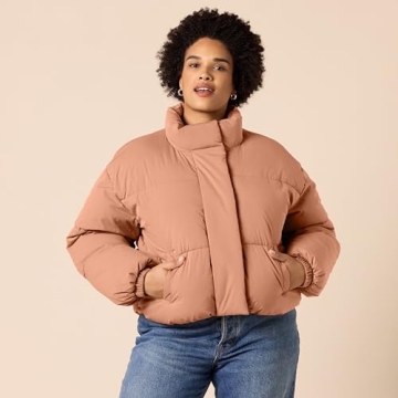 Stylish Women's Cropped Puffer Jacket for Winter Wear