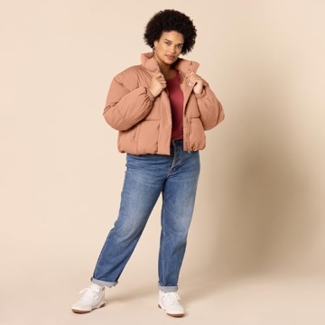 Stylish Women's Cropped Puffer Jacket for Winter Wear