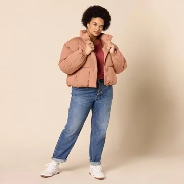 Stylish Women's Cropped Puffer Jacket for Winter Wear