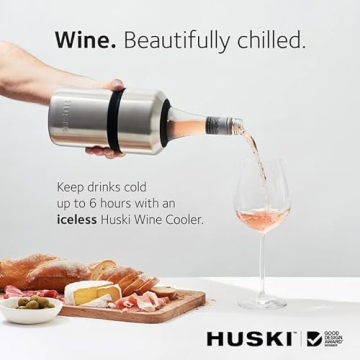 Huski Wine Chiller Award-Winning Iceless Design Keeps Wine Cold