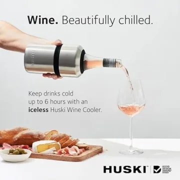 Huski Wine Chiller Award-Winning Iceless Design Keeps Wine Cold