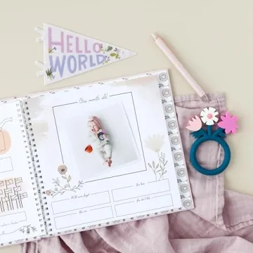 Luxury Baby Memory Book for First Year Memories